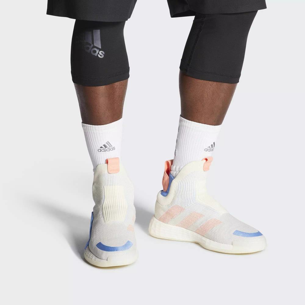 Adidas N3xt L3v3l Tenis De Basketball Blancos Para Hombre (MX-53503)
